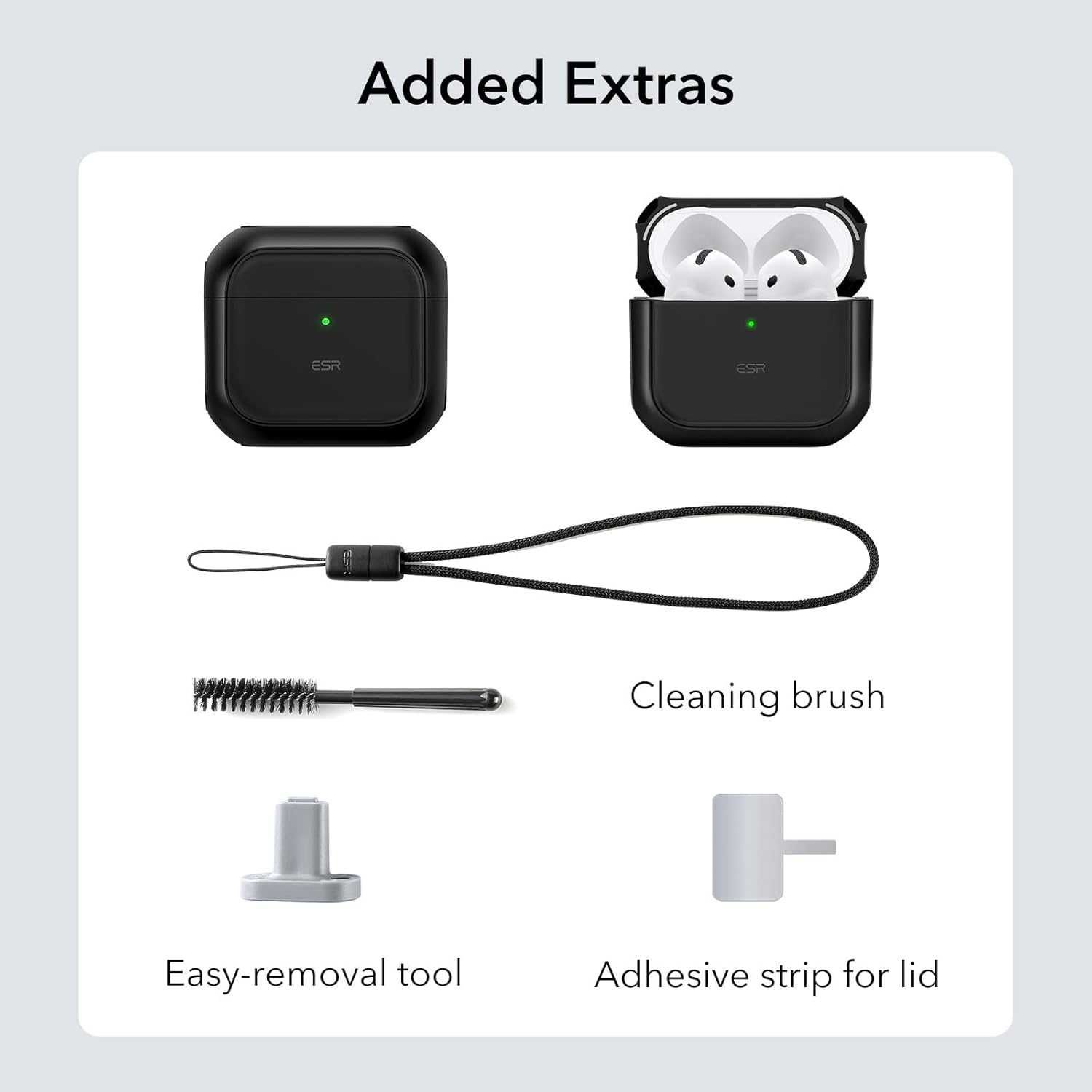 Чехол ESR Orbit Hybrid Halolock MagSafe Чехол на AirPods 4 (2024)