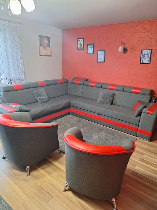 Naroznik łóżko wypoczynek z funkcją spania