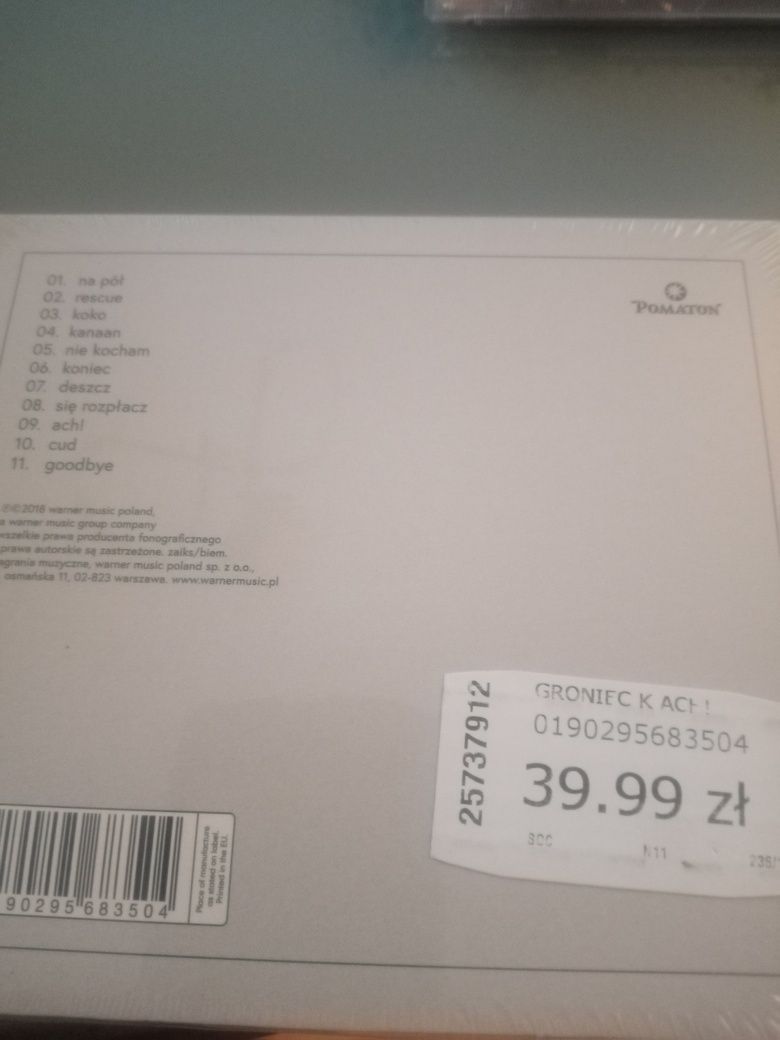 Płyta CD nowa Katarzyna Groniec