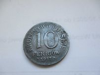 Moneta 10 fenig z 1917 roku.