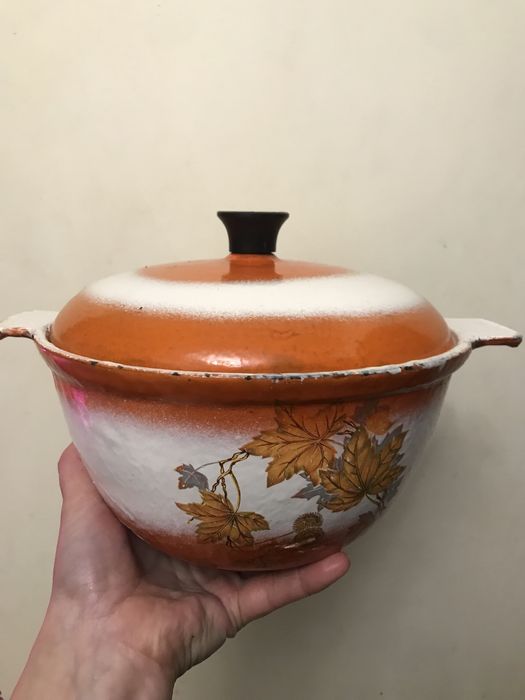 Алюминевая утятница, гусятница, чугунная эмалированная