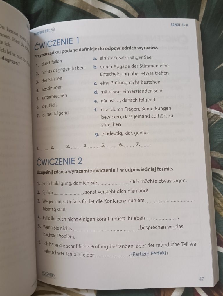 Verlorene Welt, język niemiecki