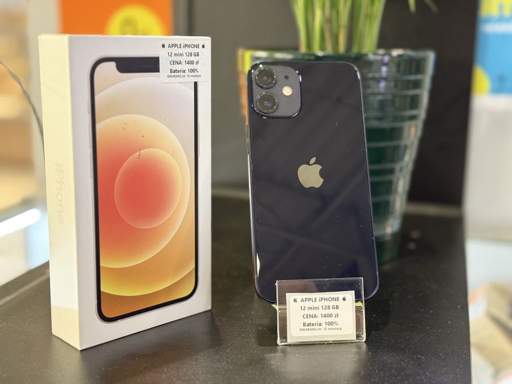 Telefon Apple IPhone 12 mini 128 GB. Kondycja baterii 100% stan BDB !