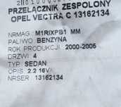 Przelacznik zespolony (CIM), OPEL Vectra c