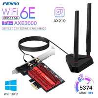 PCI-E Wi-Fi 6E адаптер FENVI FV-AXE3000 Pro Bluetooth 5.3 Tri Band