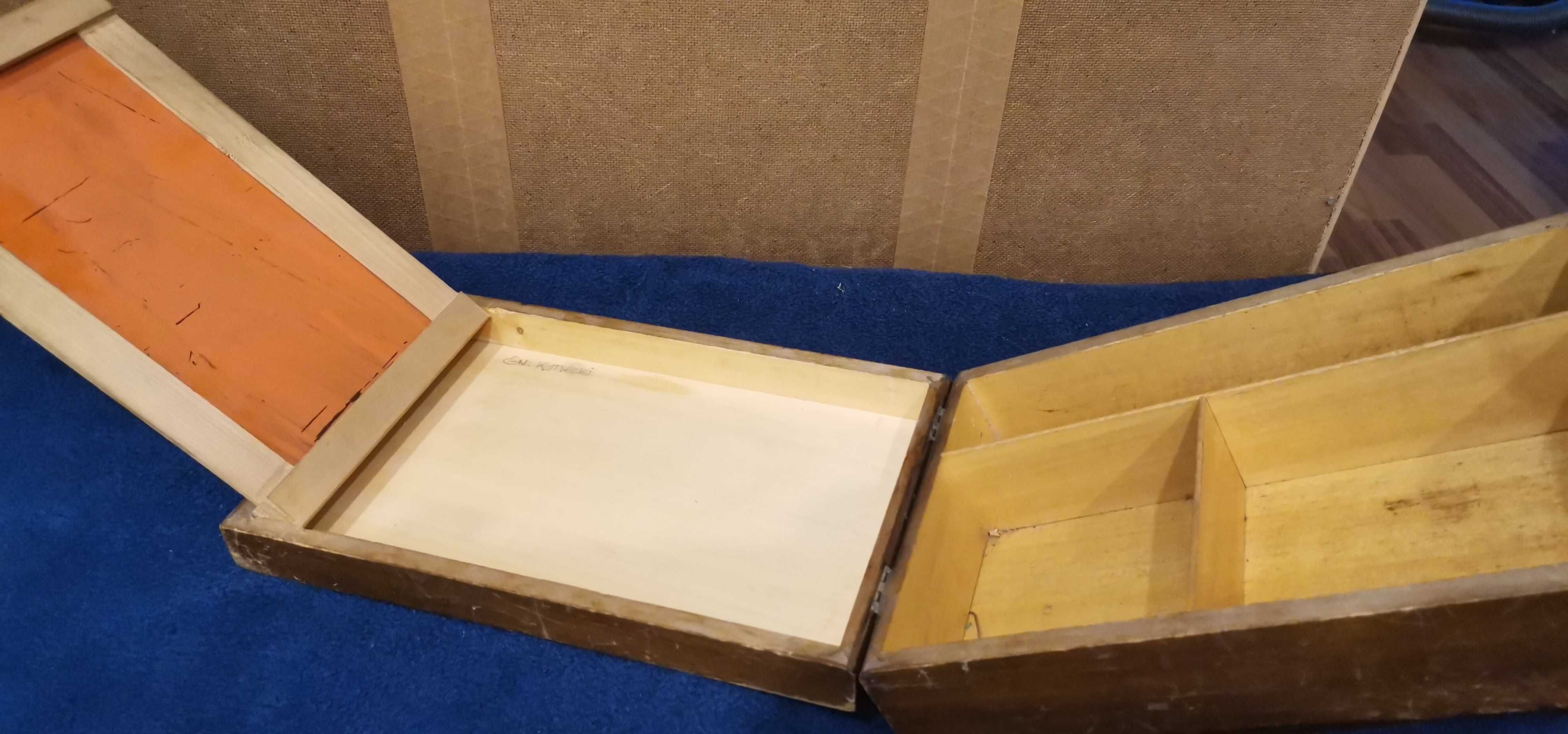 Pudełko, kosmetyczka drewno 24x16x7