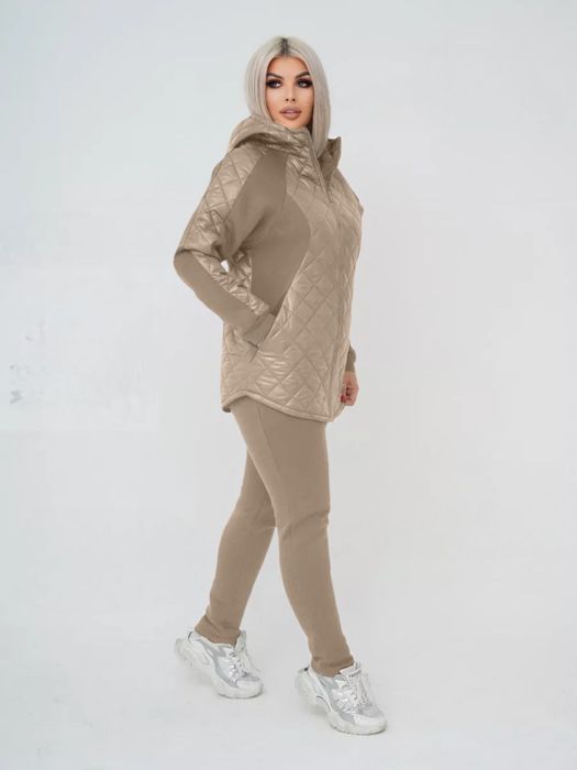 Жіночий спортивний костюм куртка і штани на флісі 48-50 52-54 56-58 60