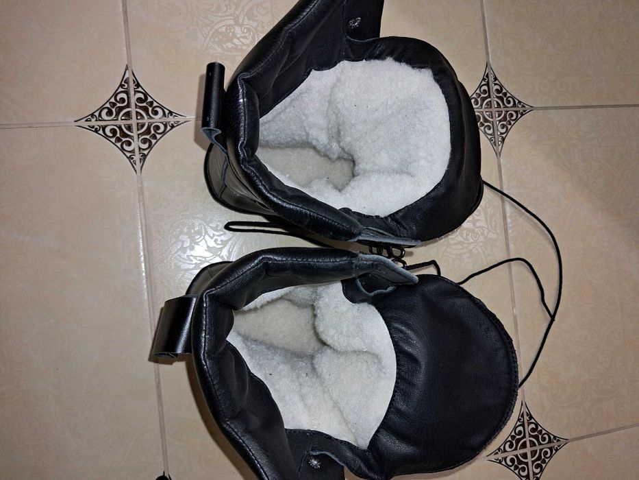 Ботинки мужские, кожаные