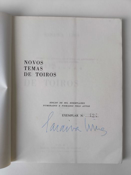 Livro Novos temas de toiros