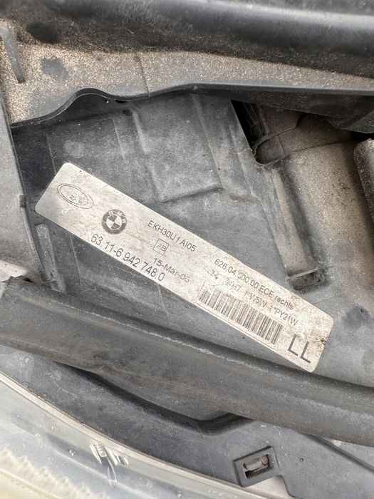 Przód BMW E91 E90 Sparkling graphite A22/7 zderzak maska lampy pas