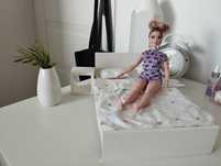 Łóżko barbie drewniane