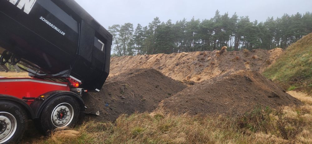 Transport, sprzedaż piasek, ziemia, gruz