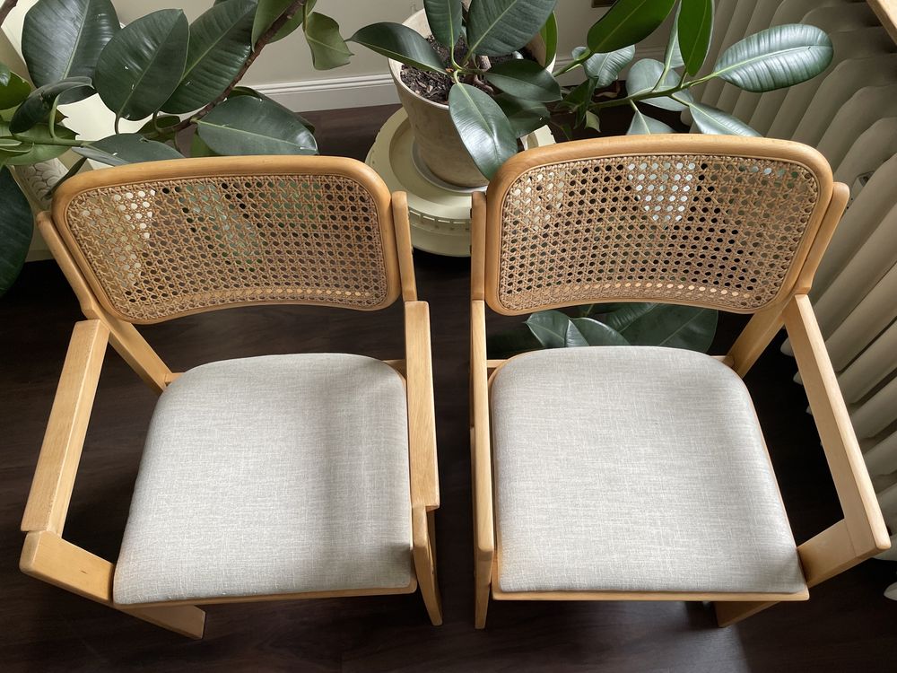 Krzesła mid century Cesca Breuer plecionka wiedeńska