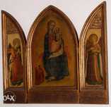 TRIPTICO (Quadro religioso composto por três partes desdobráveis)