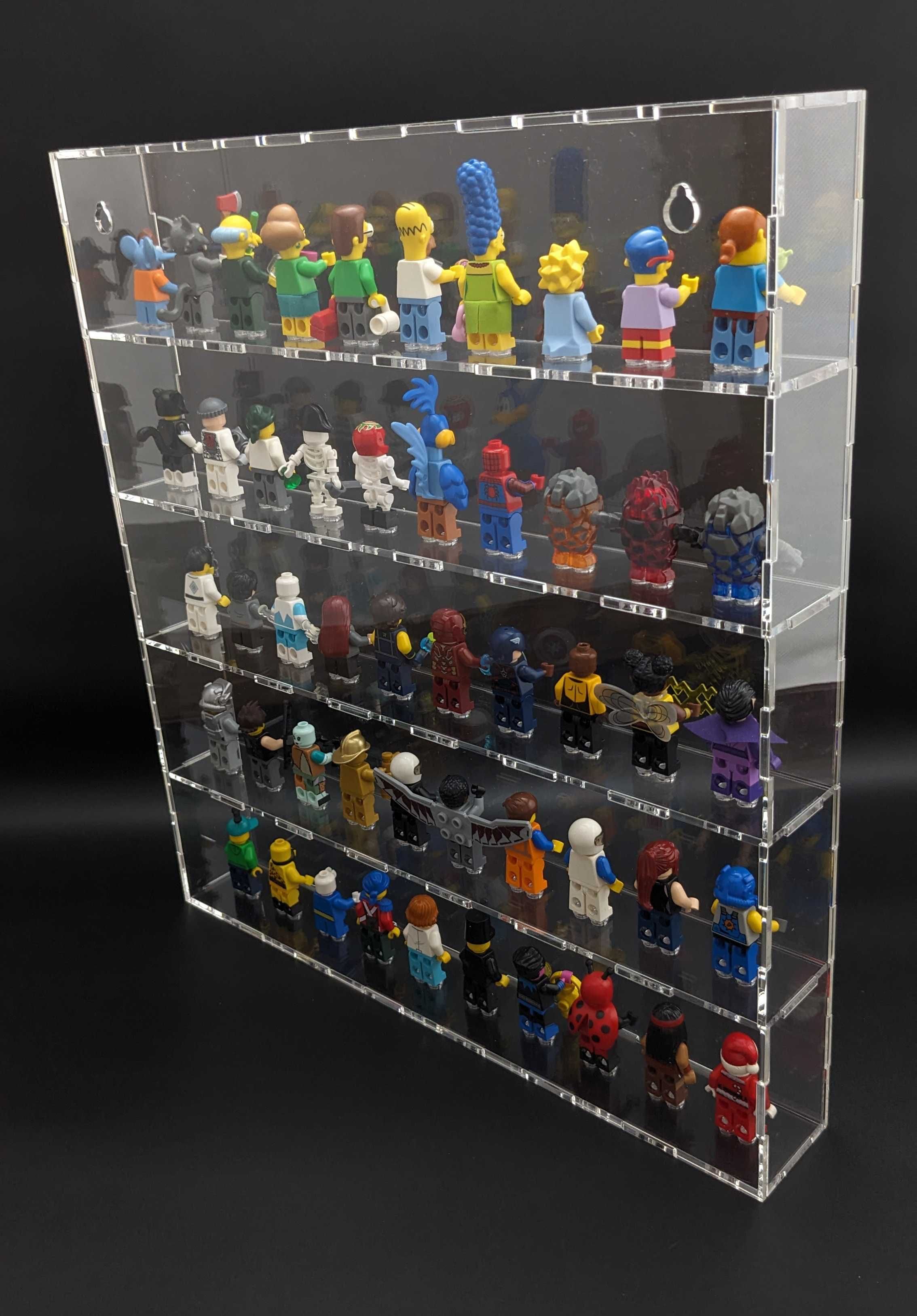 Gablotka LEGO na 50 szt. Minifigures, minifigurki LEGO witryna