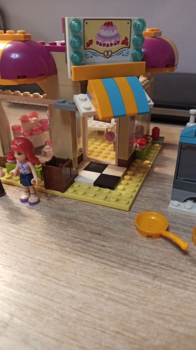 Lego friends downtown bakery piekarnia + naklejki