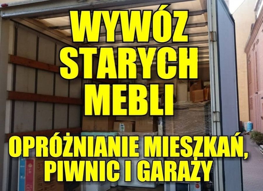 WYWÓZ STARYCH MEBLI, utylizacja transport przeprowadzki przewóz tanio