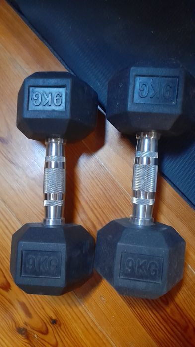 Halteres exagonais 9kg