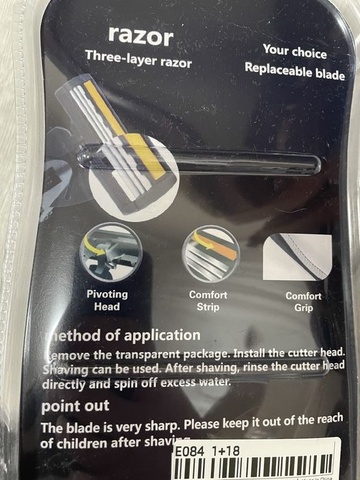 Бритва Бритвенный станок +18 насадок на 3 лезвия