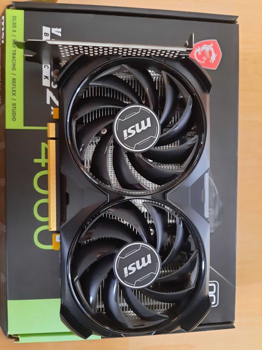 MSI Ventus RTX 4060 8GB — używana  z pudełkiem