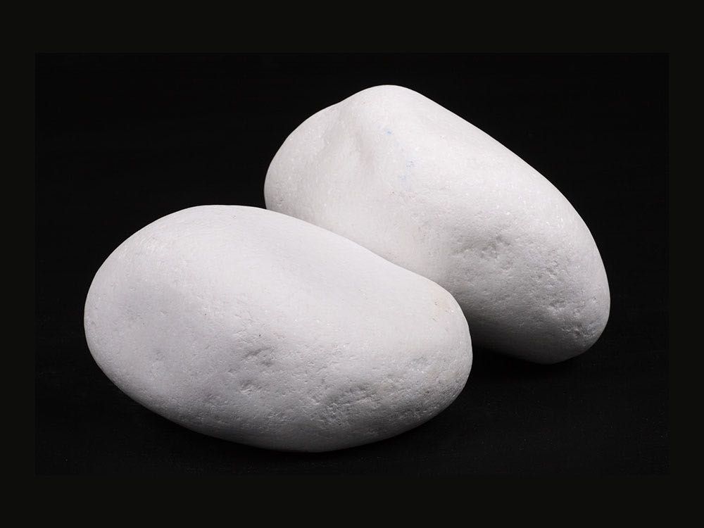 Kamień Ozdobny - Otoczak THASSOS biały - różne frakcje 20 kg.