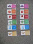 Puzzle didático de associação de cores