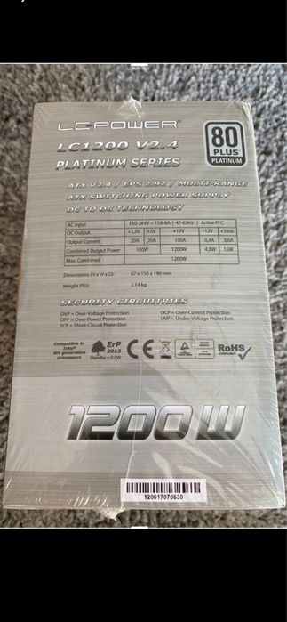 Zasilacz LC-Power 1200W ATX 80+ Platinum
