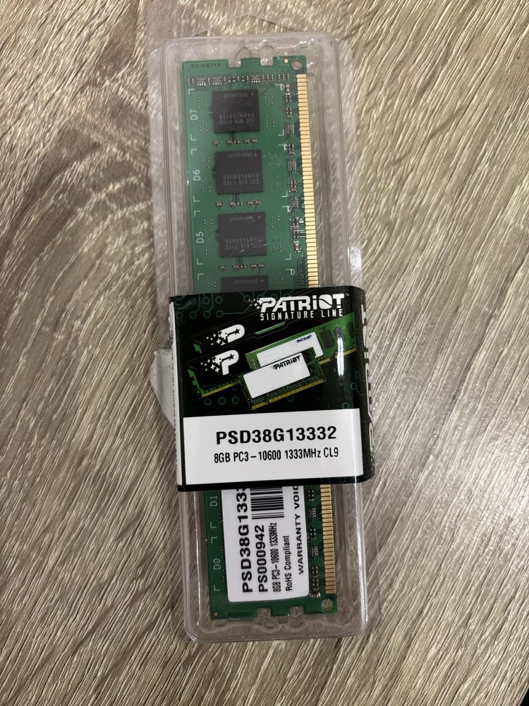 Patriot DDR3|8GB|1333 Оперативна памʼять