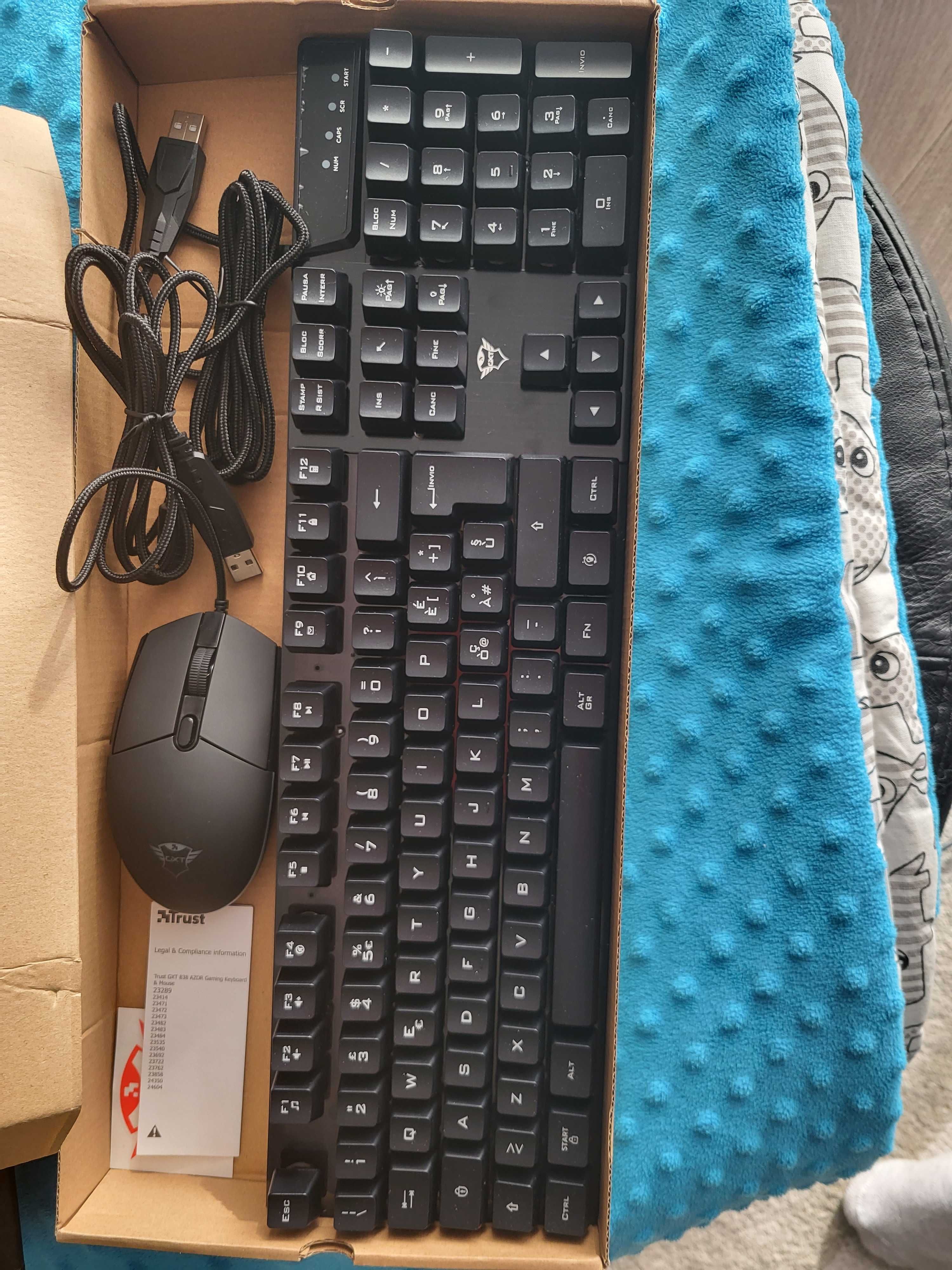 Trust Azor GTX838 gaming combo  NOWA!