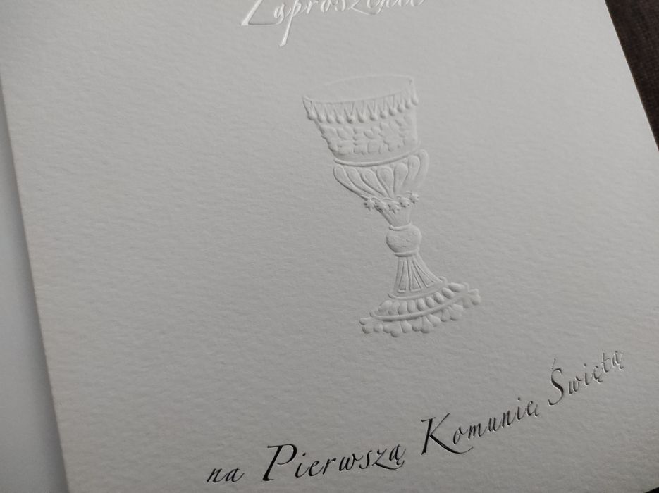 Zaproszenia na I komunię świętą, 10 szt, cena za całość