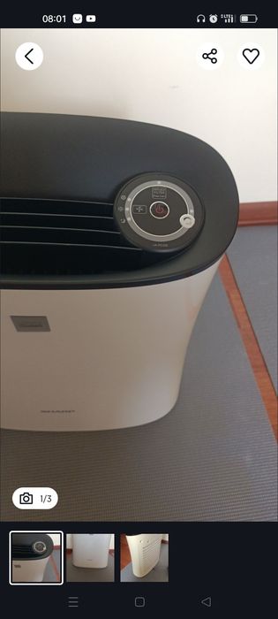 Filtr powietrza Sharp użyty 2x 100 sprawny  polecam prawie nowy