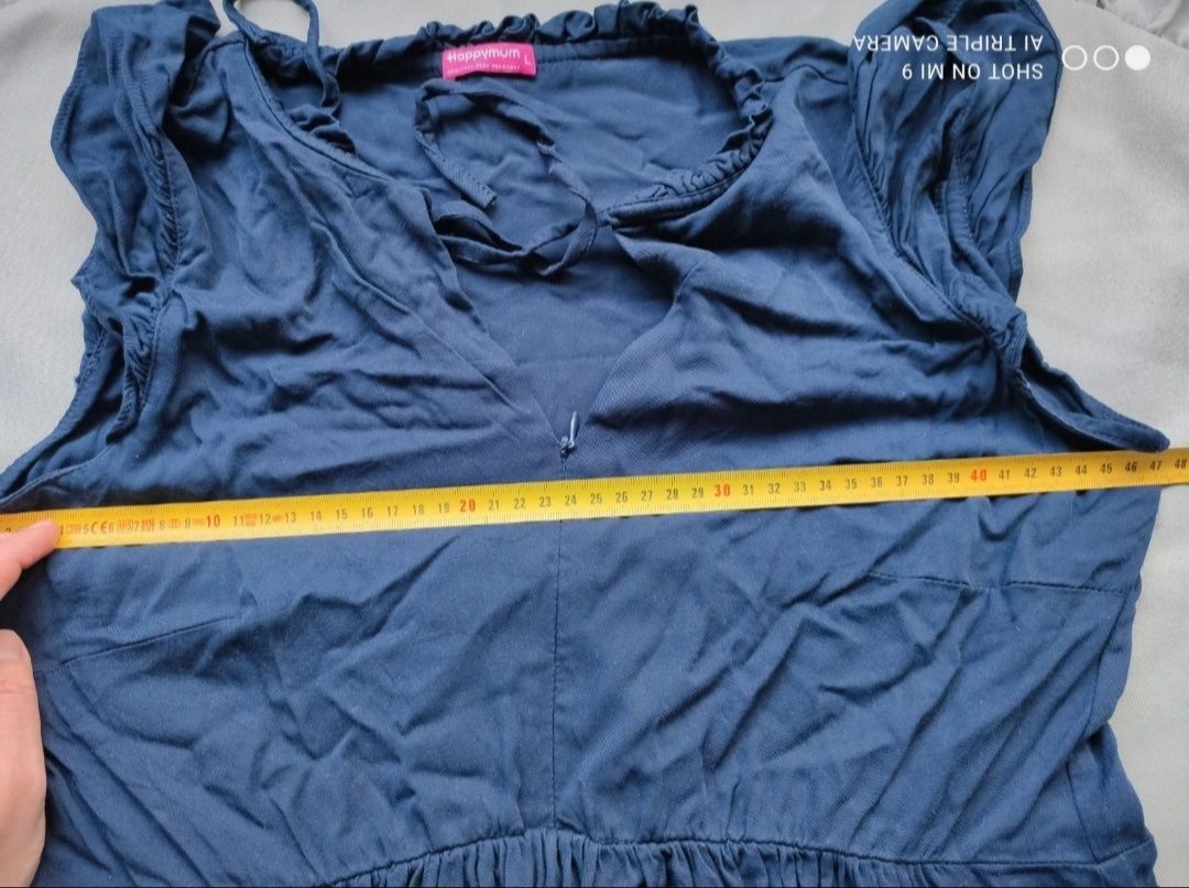 Sukienka ciążowa i do karmienia piersią Parma navy marki Happymum