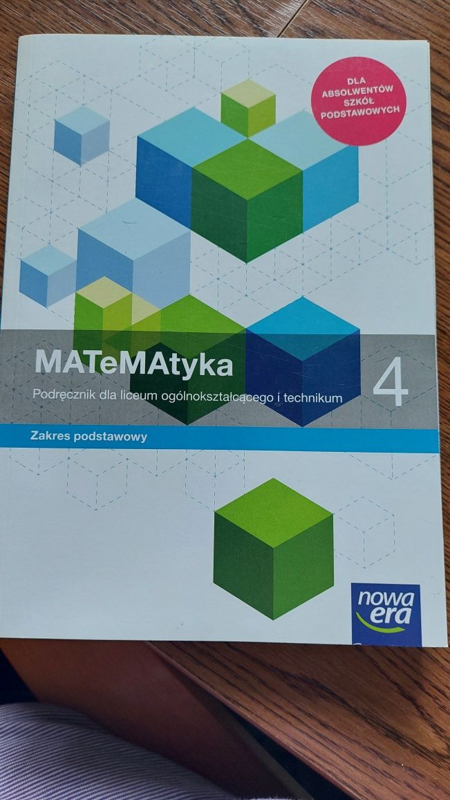 Matematyka 4 Podręcznik dla liceum i technikum Nowa Era Zakres podstaw