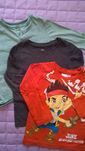 3 bluzki: H&M i inne, rozm. 92