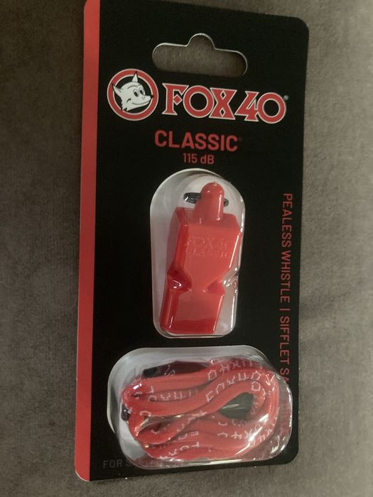 Gwizdek Fox 40 nowy markowy fabrycznie czerwony