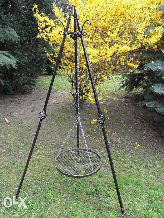 Grill grille 180cm.trójnóg z rusztem 50 cm+ łańcuch