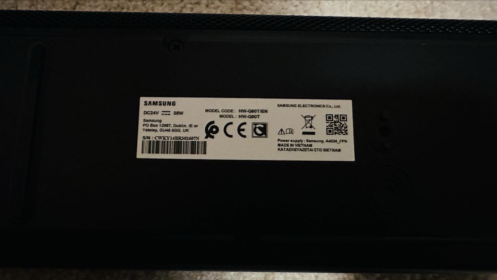 Soundbar Samsung HW-Q60T 5.1 Bluetooth