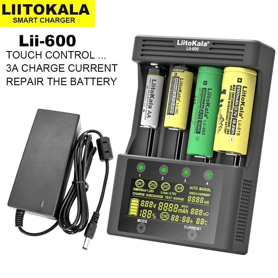 Liitokala lii 600 зарядное устройство зарядка аккумулятор 18650