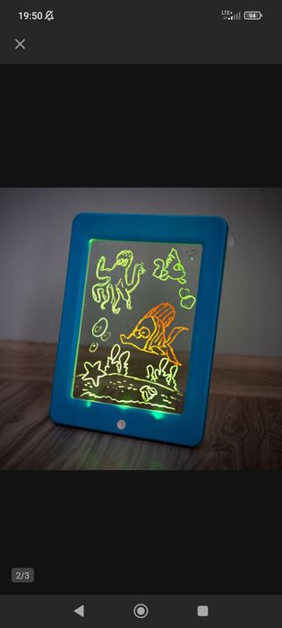 Podświetlany tablet do rysowania i zmazywania