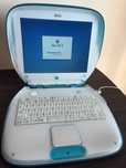 Apple iBook G3 Clamshell PowerPC 300MHz, 320MB, dysk 80GB ATA, wady