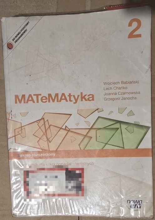 nowa era - Matematyka 2 zakres rozszerzony
