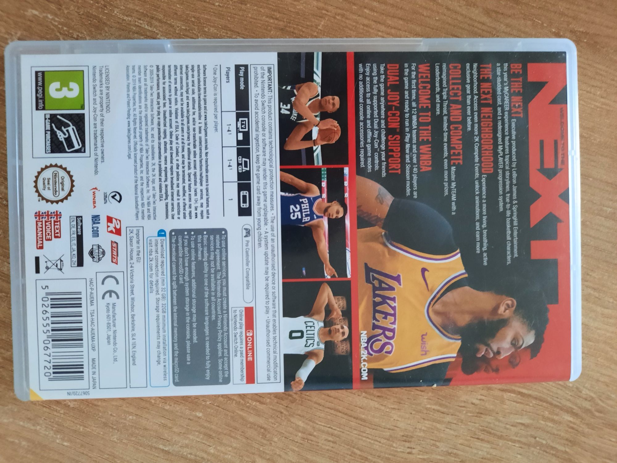 Gra nba 2k20 na Nintendo Switch