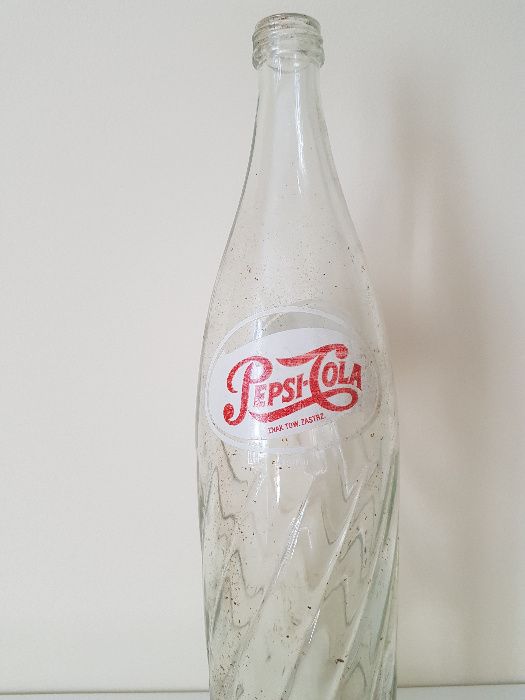 Stara szklana butelka Pepsi Cola z PRL 1 litr
