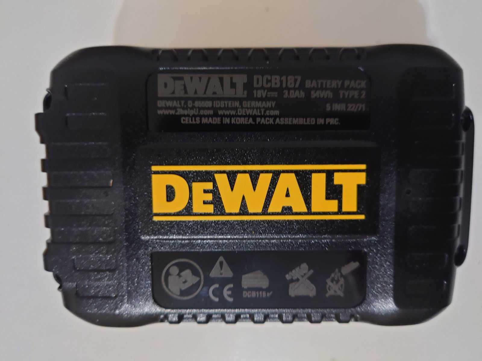 Новая батарея DeWALT DCB187 (DCB230) 3.0Ah 2021г.