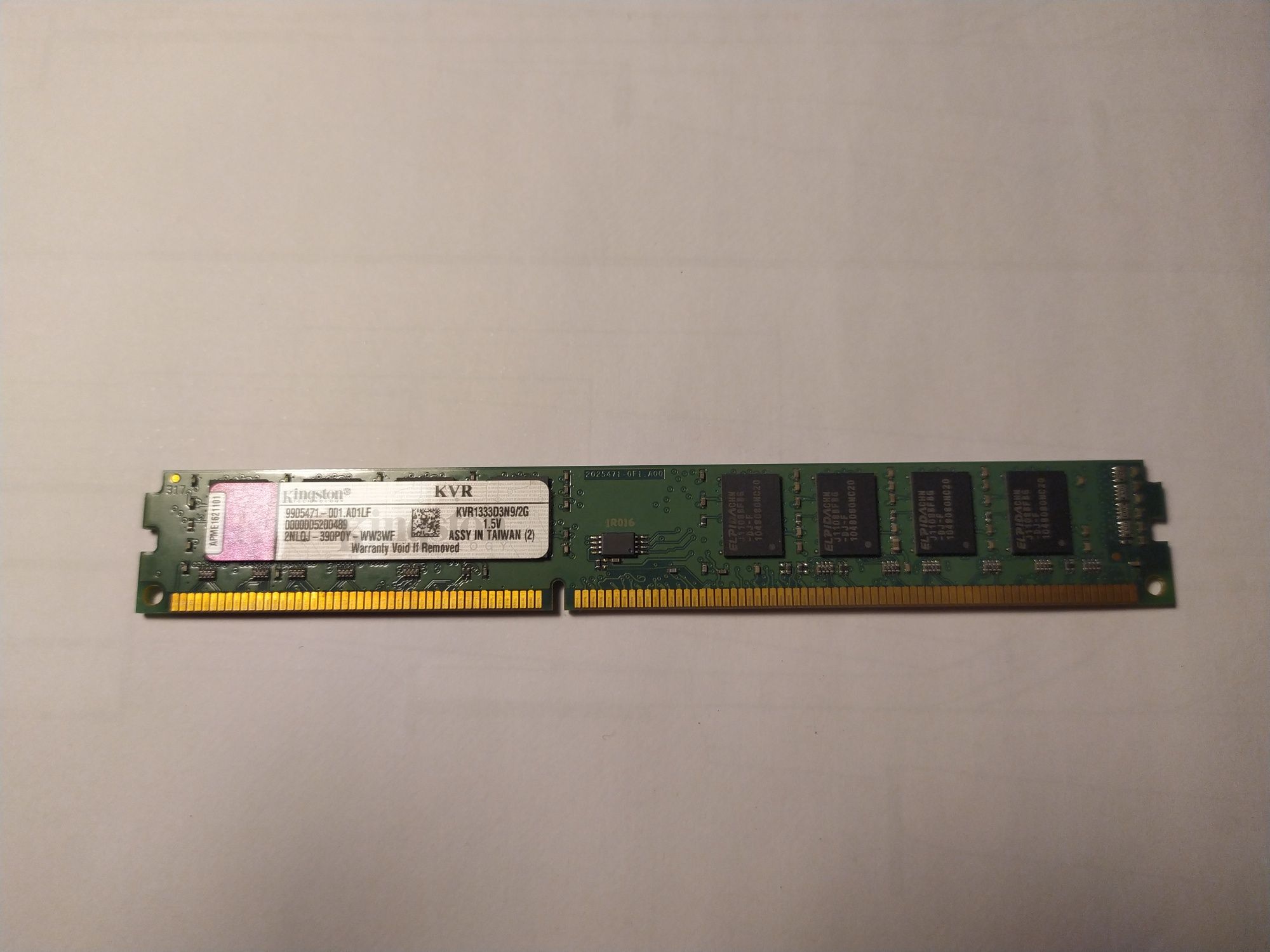 RAM Kingston DDR3 2GB 1333Mhz