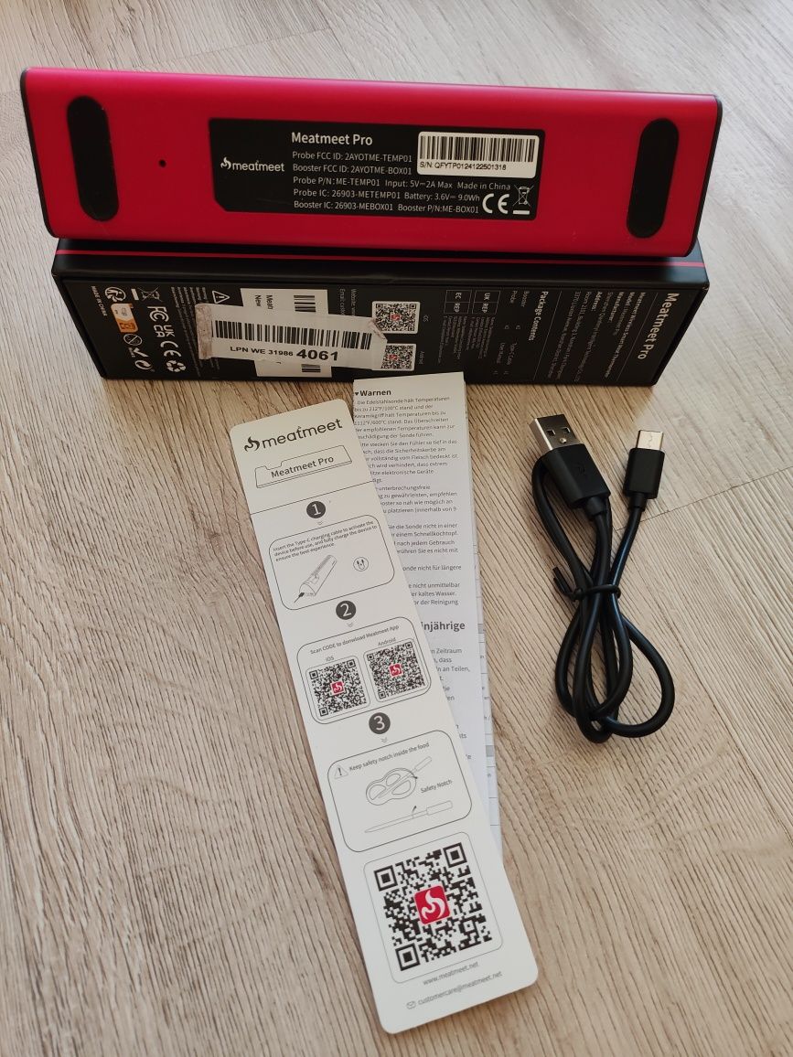 Meatmeet Pro бездротовий термометр для м'яса з Wi-Fi та Bluetooth