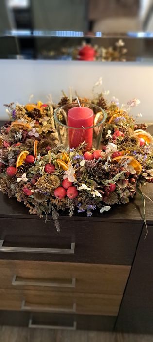 Wianek świąteczny naturalny