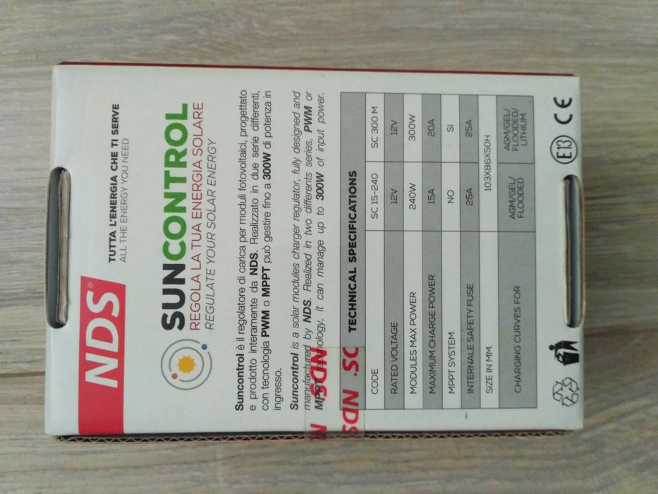 Solarny regulator ładowania 15 A Kamper jacht przyczepa