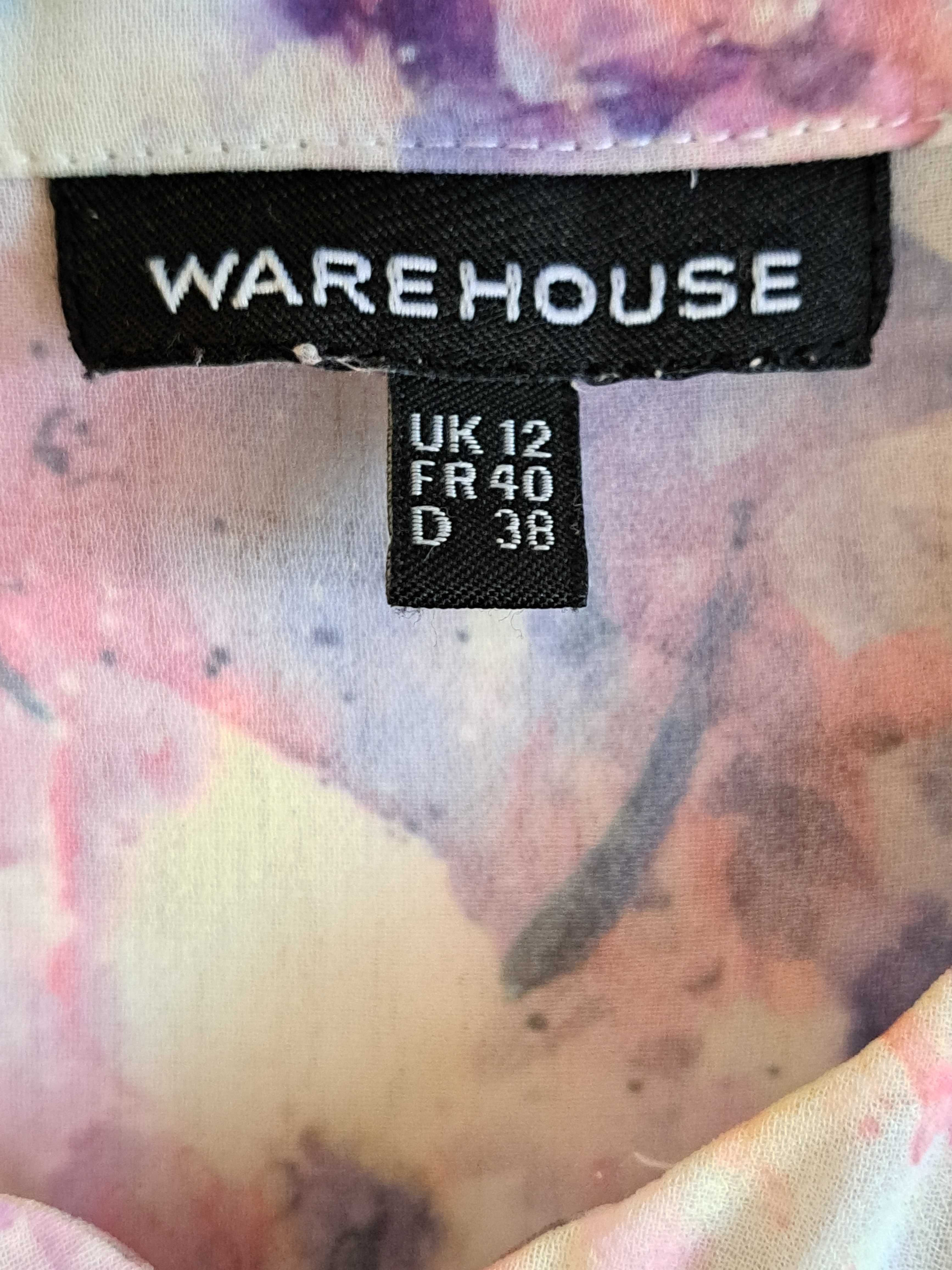Śliczna delikatna bluzeczka damska WAREHOUSE , rozmiar UK 12/ EUR 40/L