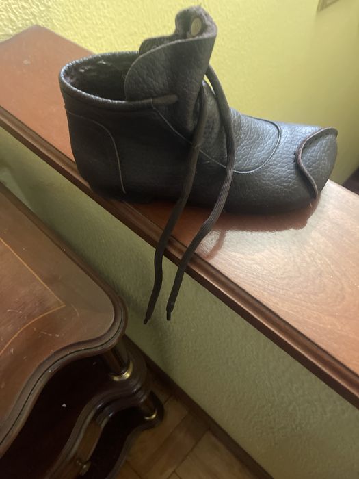 Botas unisexo de couro